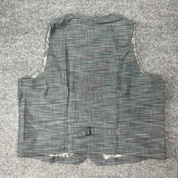 Chef Works Waitstaff Vest Mens 2XL XXL Gray Button Up Urban Collection Server - Picture 8 of 11